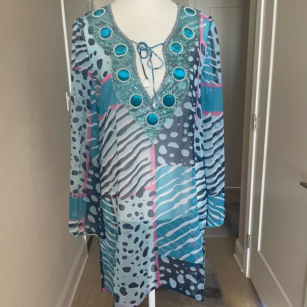 ANAYA 100% Silk Tunic Swim Cover up